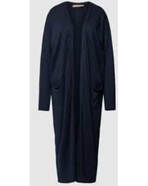 Smith & Soul Cardigan Met Opengewerkte Voorkant - Blauw