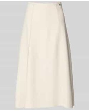 Marc Cain Midirok Van Wol Met Deelnaden - Naturel