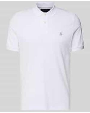 Marc O' Polo Regular Fit Poloshirt Van Puur Katoen - Wit