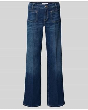 Cambio Regular Fit Jeans mit Eingrifftaschen Modell 'TESS' - Blau