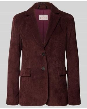 Emme Blazer mit Pattentaschen und Reverskragen - Lila