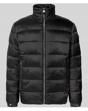 Joop! Regular Fit Steppjacke mit Stehkragen - Schwarz