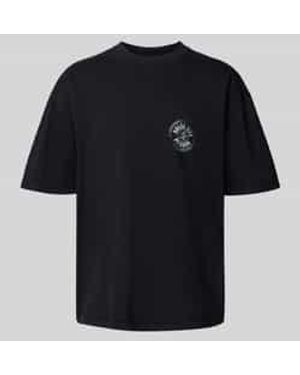 PEGADOR Oversized T-shirt Met Labelprint - Zwart