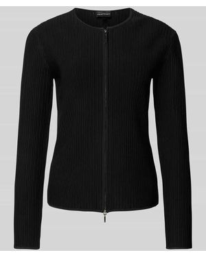 Emporio Armani Strickjacke aus Viskose-Mix - Schwarz