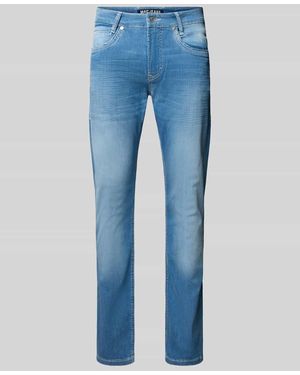 M·a·c Regular Fit Jeans aus Baumwoll-Mix - Blau