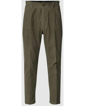 DRYKORN Cordhose Mit Fixierten Bundfalten Modell 'Chasy' - Grün