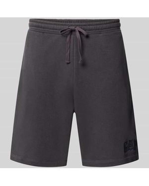 Gap Straight Fit Shorts mit Logo-Stitching Modell 'Heritage' - Schwarz