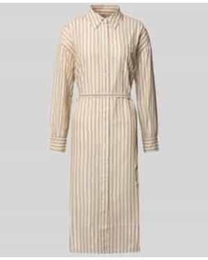 Scotch & Soda Midi-Jurk Met Knoopsluiting - Naturel