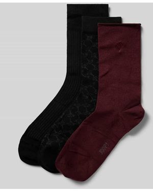 Joop! Socken mit Label-Detail im 3er-Pack - Braun