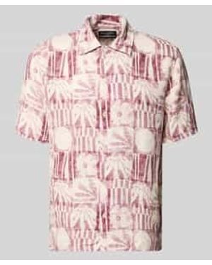 Marc O' Polo Relaxed Fit Vrijetijdsoverhemd Van Puur Linnen - Roze