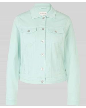 Tom Tailor Regular Fit Jeansjacke aus Baumwoll-Mix - Blau