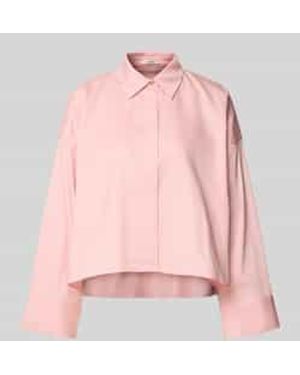Opus Overhemdblouse Met Blinde Knoopsluiting, Model 'Fundra' - Roze