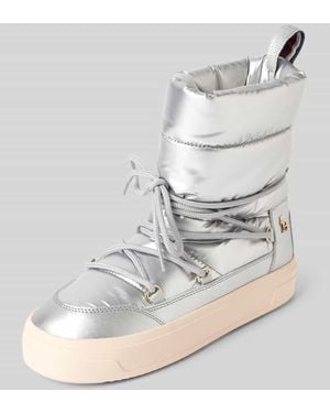 Tommy Hilfiger Schnürstiefel Mit Label-Detail - Weiß