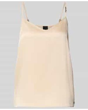 Marc Cain Relaxed Fit Top Met Spaghettibandjes - Naturel