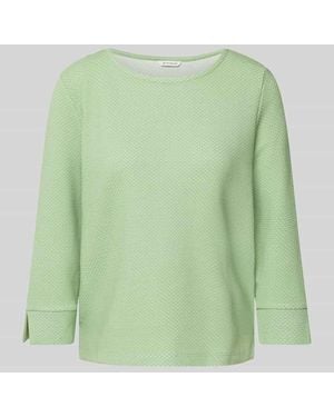 Tom Tailor Regular Fit Sweatshirt mit 3/4-Arm - Grün