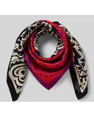 Weekend by Maxmara Sjaal Van Zijde Met Labeldetail - Rood