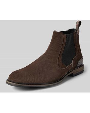 Floris Van Bommel Boots aus echtem Leder Modell 'Crepi' - Braun