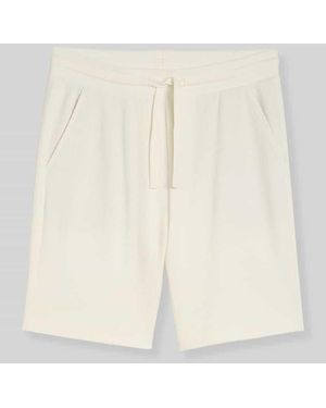 Tom Tailor Regular Fit Sweatshorts aus Baumwoll-Mix - Natur