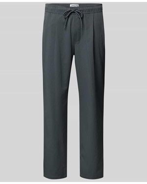 JAKE*S STUDIO MEN Stoffhose mit elastischem Bund - Grau