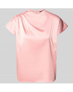 Zero Blusenshirt aus Satin mit rückseitigem Reißverschluss - Pink
