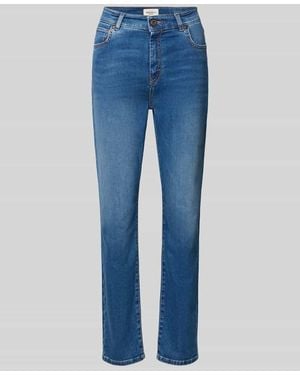 Weekend by Maxmara Slim Fit Jeans aus Baumwoll-Mix Modell 'LANA' - Blau