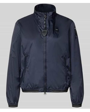 Blauer Usa Jacke mit Zweiwege-Reißverschluss Modell 'ANNABEL' - Blau