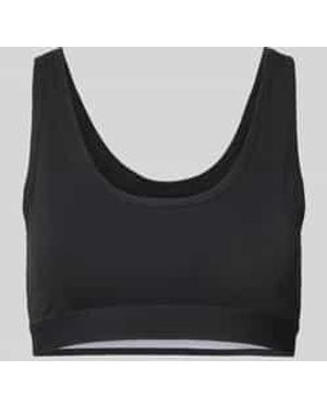 Snocks Bustier Met Elastische Band En Labeldetail - Zwart