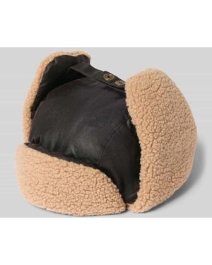 Barbour Mütze mit Ohrenklappen Modell 'MORAR WAX TRAPPER' - Schwarz