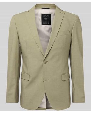 S.oliver Slim Fit Anzugsakko aus meliertem Stretch - Grün