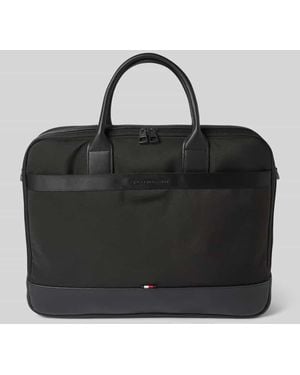 Tommy Hilfiger Laptoptasche mit Label-Schriftzug - Schwarz