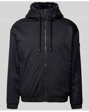 Moose Knuckles Regenjacke mit Kapuze Modell 'Borden Mono Bunny' - Schwarz