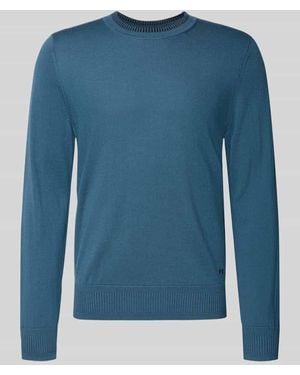 Paul Smith Strickpullover mit gerippten Abschlüssen - Blau