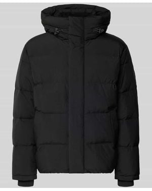 Tommy Hilfiger Regular Fit Steppjacke mit Kapuze - Schwarz