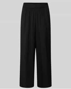 S.oliver Loose Fit Culotte Van Viscosemix - Zwart