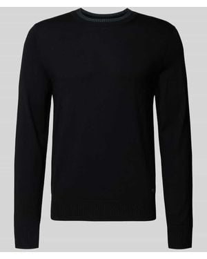 Paul Smith Strickpullover mit gerippten Abschlüssen - Schwarz
