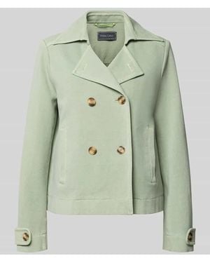 White Label Zweireihige Jacke mit Ärmelriegeln - Grün