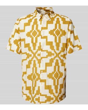 Thinking Mu Regular Fit Freizeithemd Mit 1/2-Arm - Mettallic