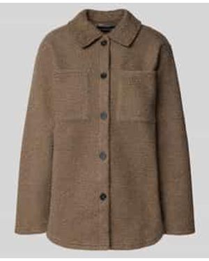 Pieces Regular Fit Jack Met Borstzakken, Model 'Oline' - Bruin