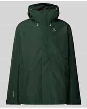 Schoeffel Softshell-Jack Met Labelprint, Model 'Okere' - Groen
