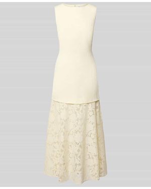 Forever New Abendkleid aus Leinen-Viskose-Mix Modell 'Joan' - Weiß