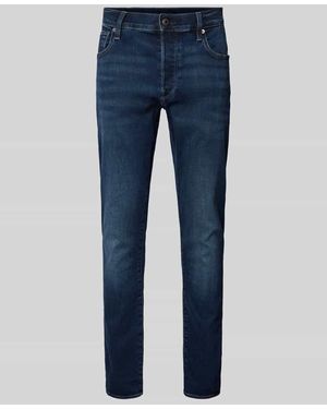 G-Star Slim Fit Jeans Im 5-Pocket-Design - Blau