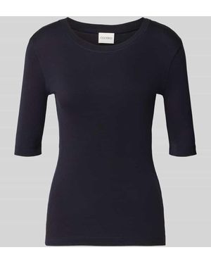 Closed T-Shirt mit Rundhalsausschnitt und 1/2-Arm - Blau