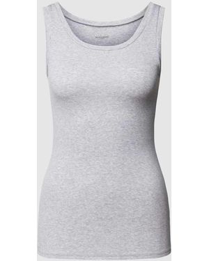 Schiesser Tanktop mit Feinripp Modell 'PURE RIB' - Grau