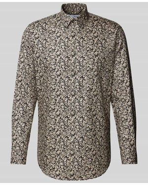 SELECTED Slim Fit Freizeithemd Mit Kentkragen Modell 'Ethan' - Grau