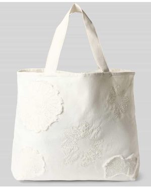 Barts Strandtasche aus Baumwolle Modell 'Dieuw' - Weiß