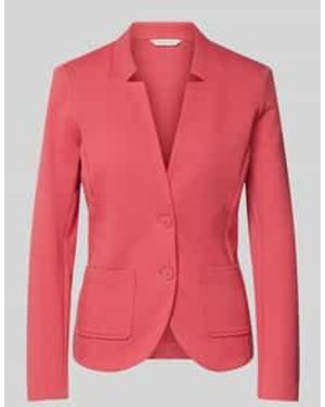 Tom Tailor Regular Fit Blazer Met Katoen - Roze