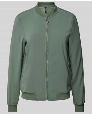 Vero Moda Bomberjacke Mit Seitlichen Eingrifftaschen Modell 'Coco' - Grün