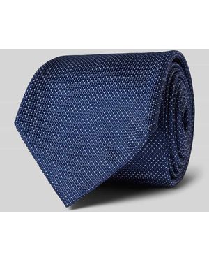 Profuomo Seidenkrawatte Mit Allover-Muster - Blau