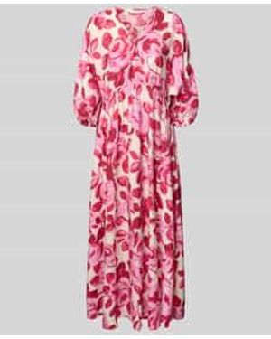 MSCH Copenhagen Maxi-Jurk Met V-Hals, Model 'Edrina' - Rood