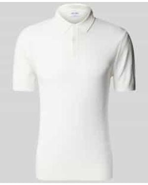 Antony Morato Slim Fit Poloshirt Met Ribboorden - Wit